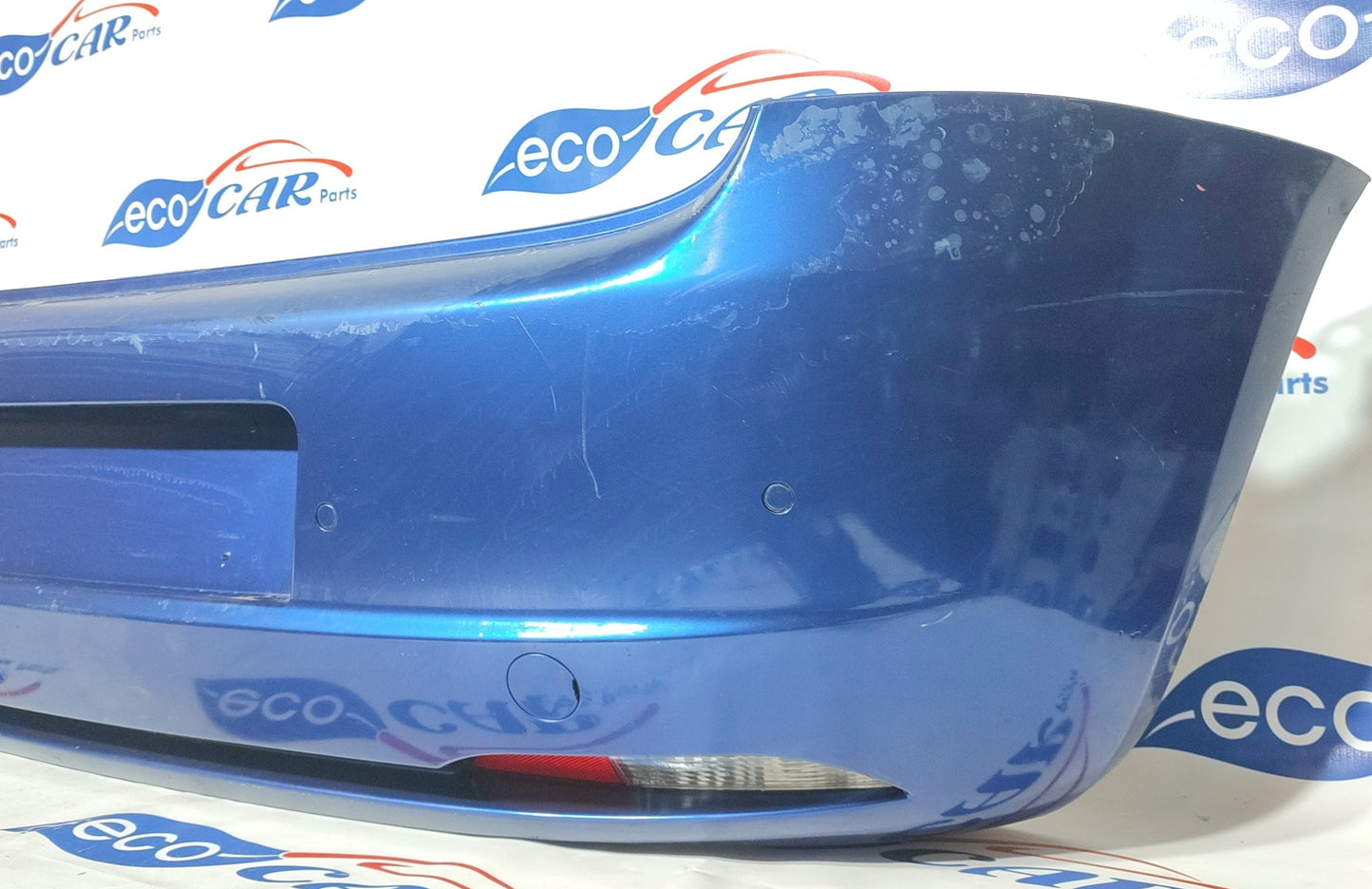 Fiat Grande Punto blue rear bumper with ecoAG667 parking sensors