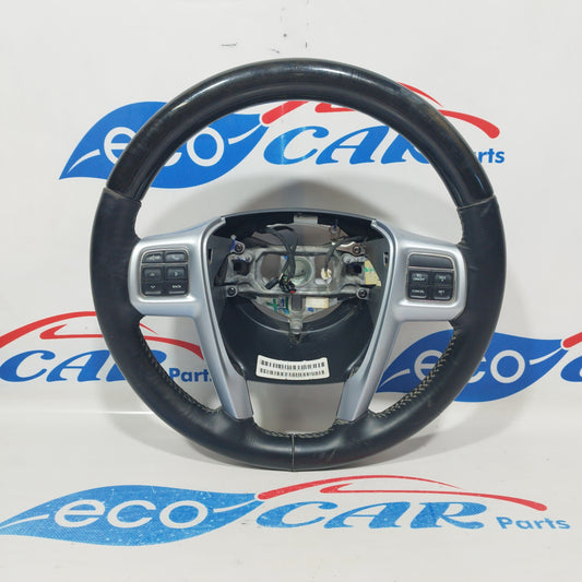 Steering wheel with leather and briar controls Lancia Thema 2014 cod. 05057580 ecoaAC1104