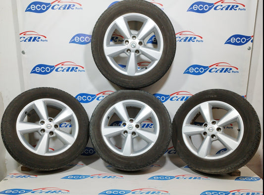 Cerchi in lega con gomme Bridgestone 215/60r17 al 60% Nissan Qashqai 2008 codice jd110mb55 ecoAC1148