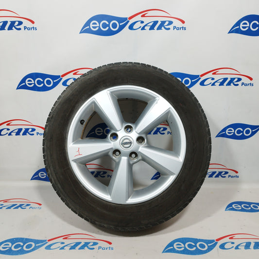Alloy wheels with Bridgestone 215/60r17 tires at 60% Nissan Qashqai 2008 code jd110mb55 ecoAC1148