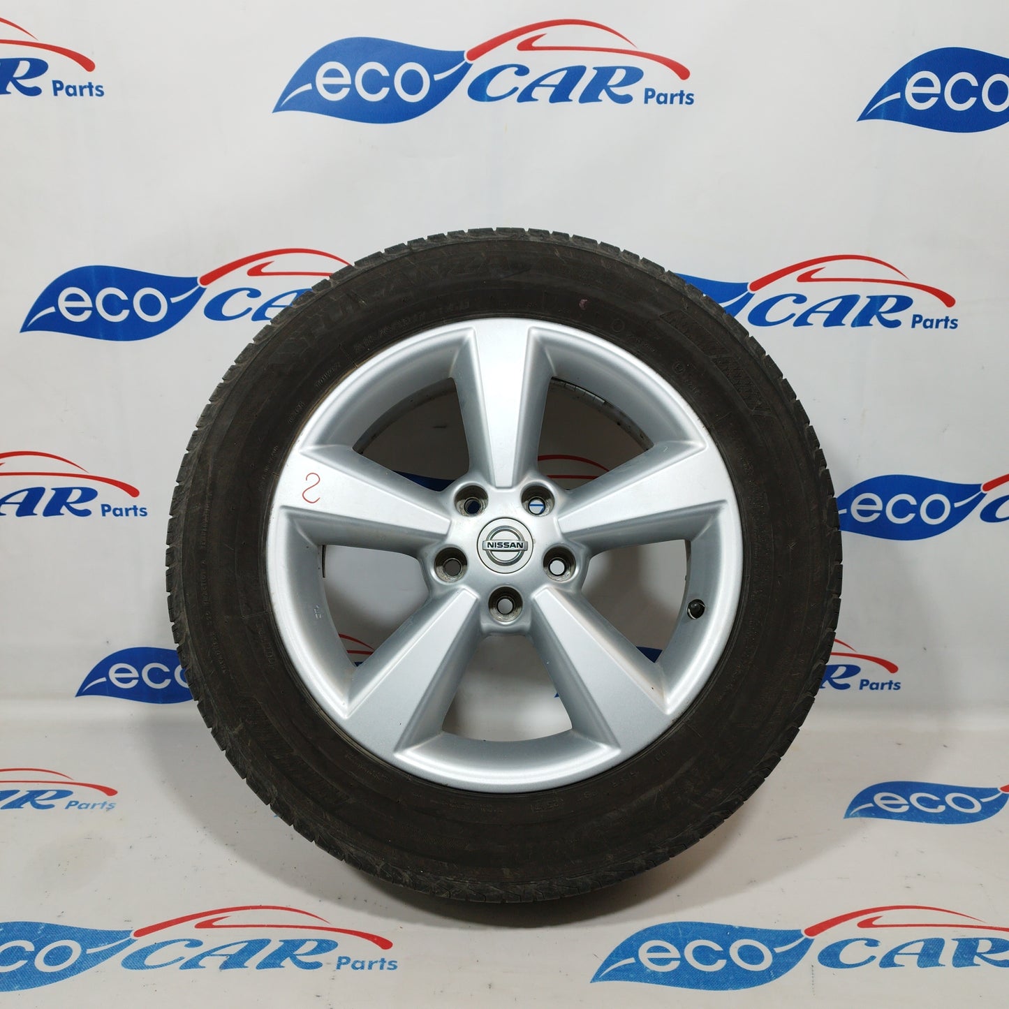 Cerchi in lega con gomme Bridgestone 215/60r17 al 60% Nissan Qashqai 2008 codice jd110mb55 ecoAC1148