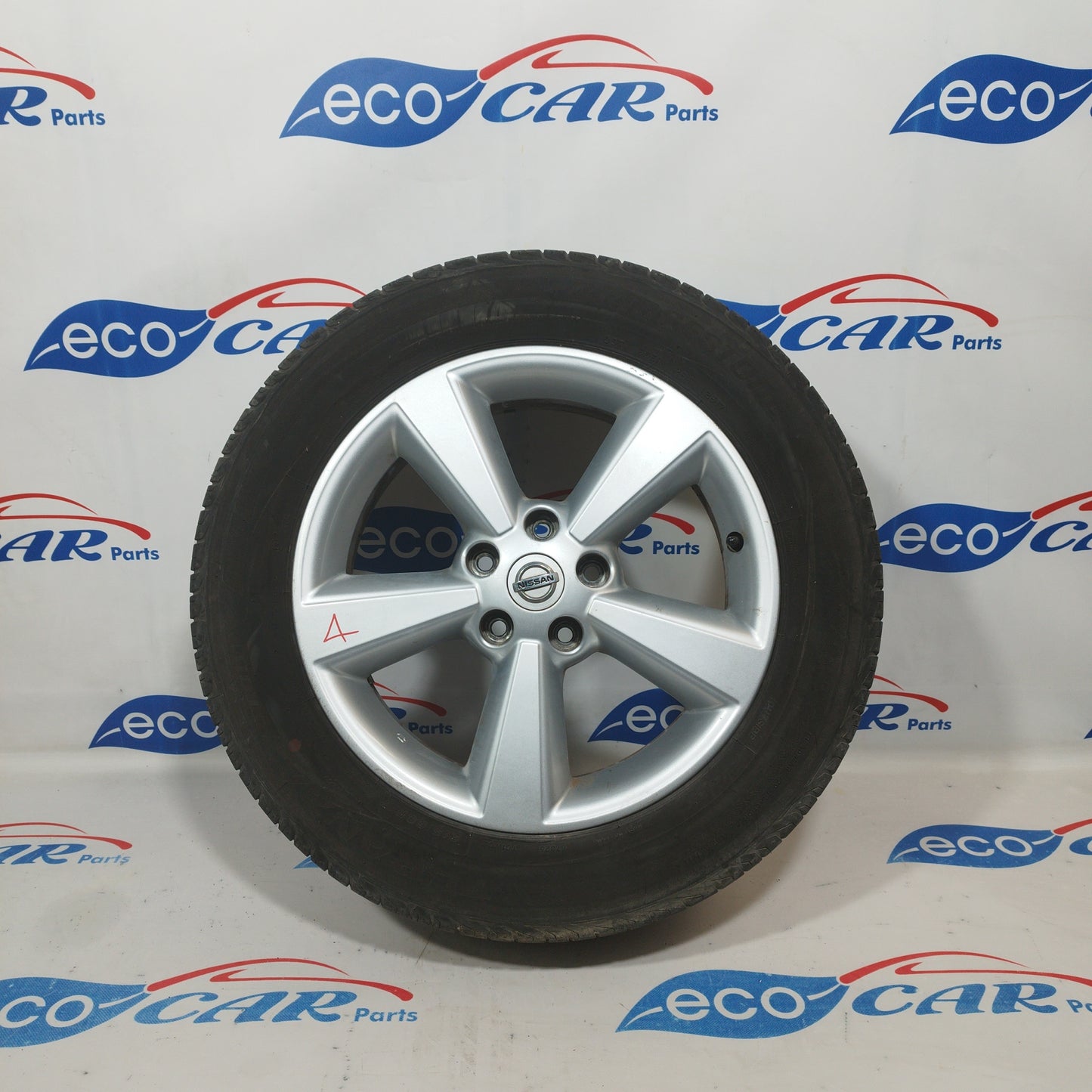 Cerchi in lega con gomme Bridgestone 215/60r17 al 60% Nissan Qashqai 2008 codice jd110mb55 ecoAC1148