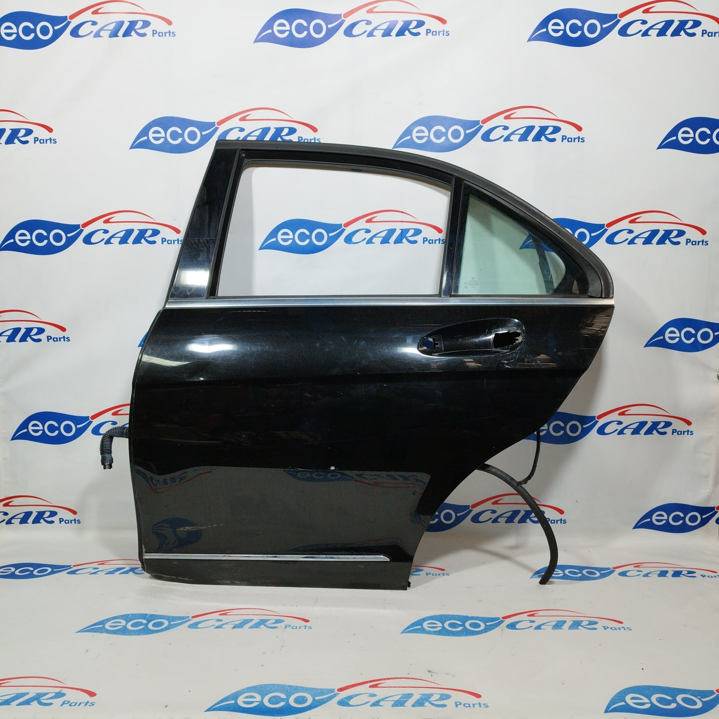 Black left rear door Mercedes C-Class w204 2008 ecoAC1366