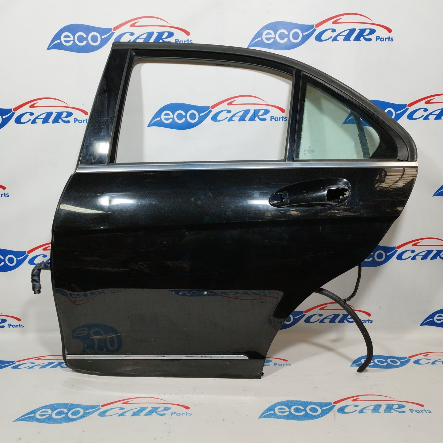 Black left rear door Mercedes C-Class w204 2008 ecoAC1366