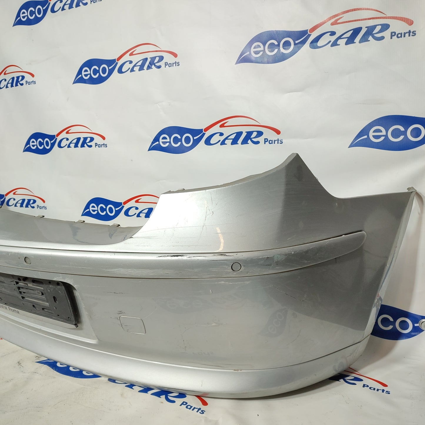 Rear bumper with silver gray sensors Bmw Serie 1 2008 ecoAG986