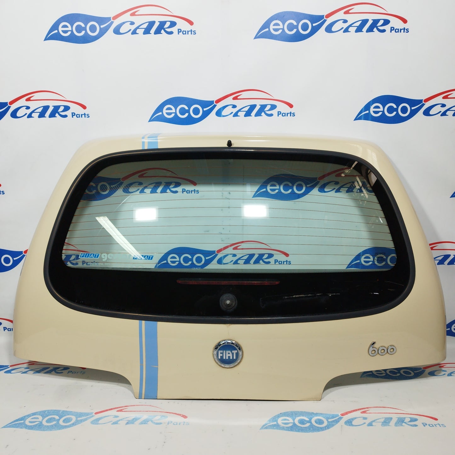 Heckklappe in Elfenbein, Fiat 600, Baujahr 2008, 50-jähriges Jubiläum, ecoAC1957