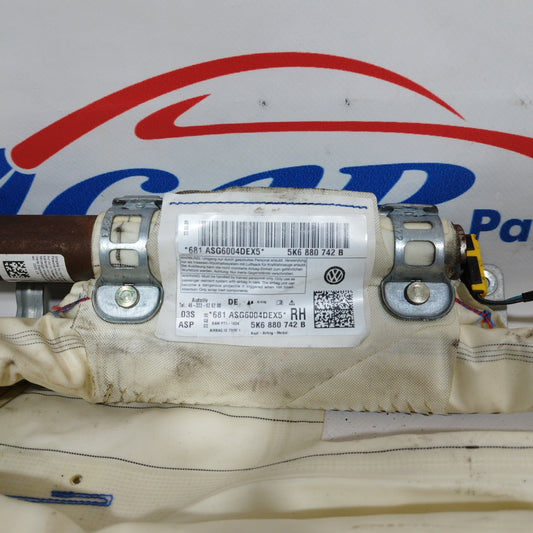 Right side airbag Volkswagen Golf 6 2009 code: 5k6880742b ecoAC2047