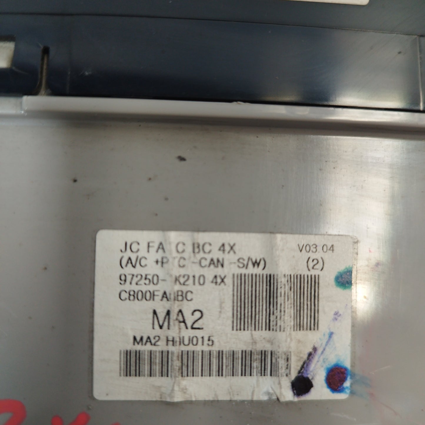 Pulsantiera comandi a/c digitale Hyundai ix20 2012  Codice 97250-1kxxx ecoAC2275