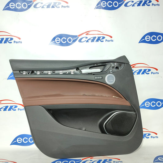 Pannello interno anteriore sx tessuto pelle marrone Alfa Romeo Stelvio ecoAG1074