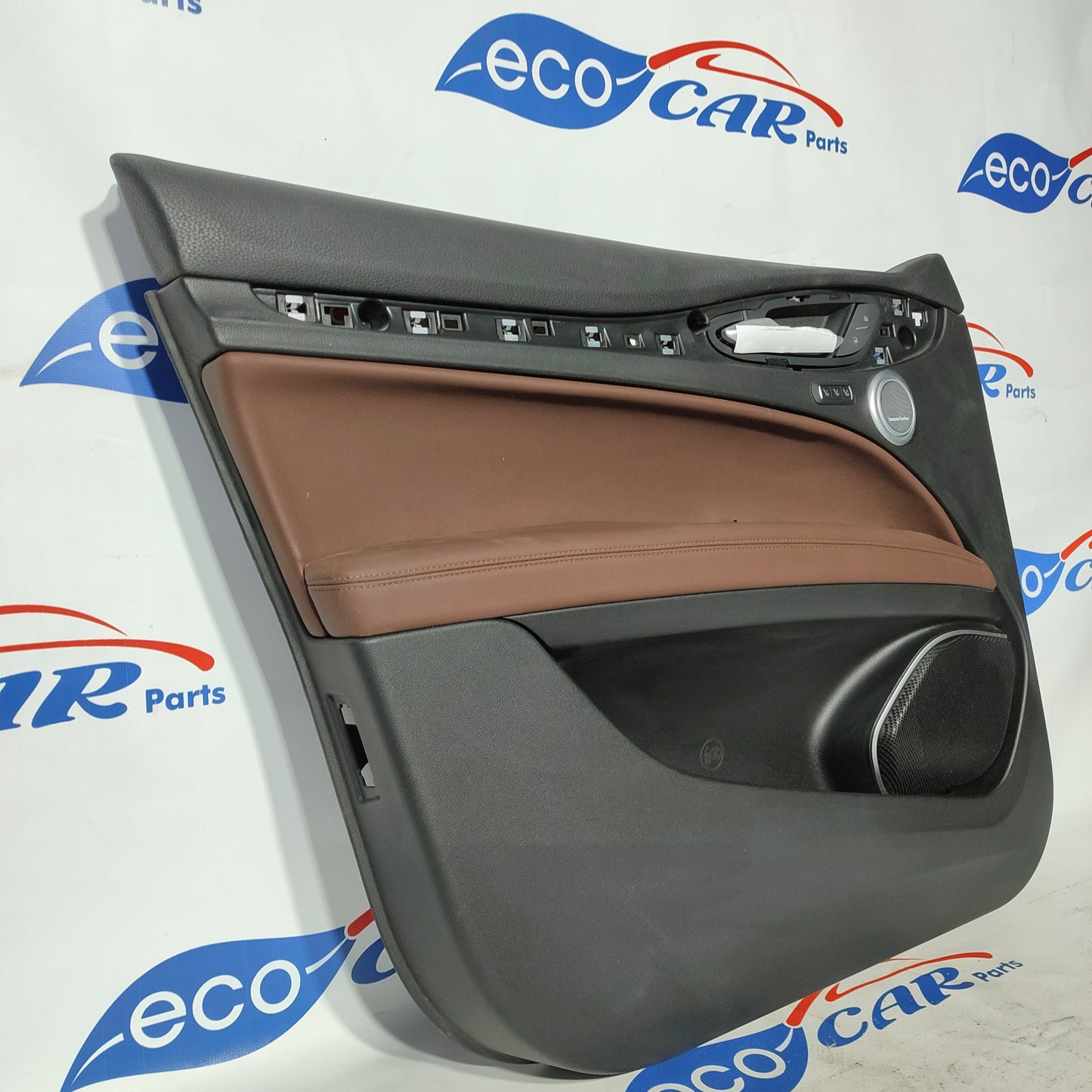 Pannello interno anteriore sx tessuto pelle marrone Alfa Romeo Stelvio ecoAG1074