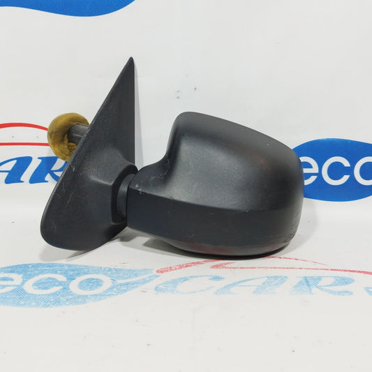 Schwarzer manueller Außenspiegel links für Dacia Logan MCV, Baujahr 2014, Code 232636213, ecoAC2340