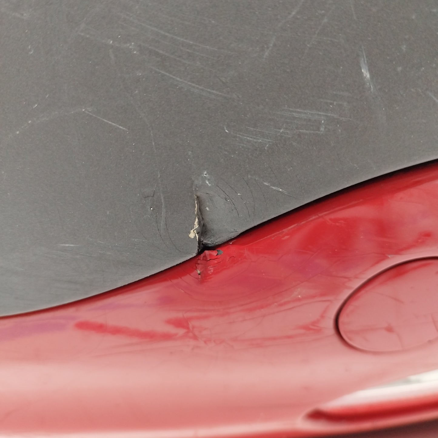 Paraurti posteriore rosso Fiat Punto evo 2011 bicolore ecoAC2401