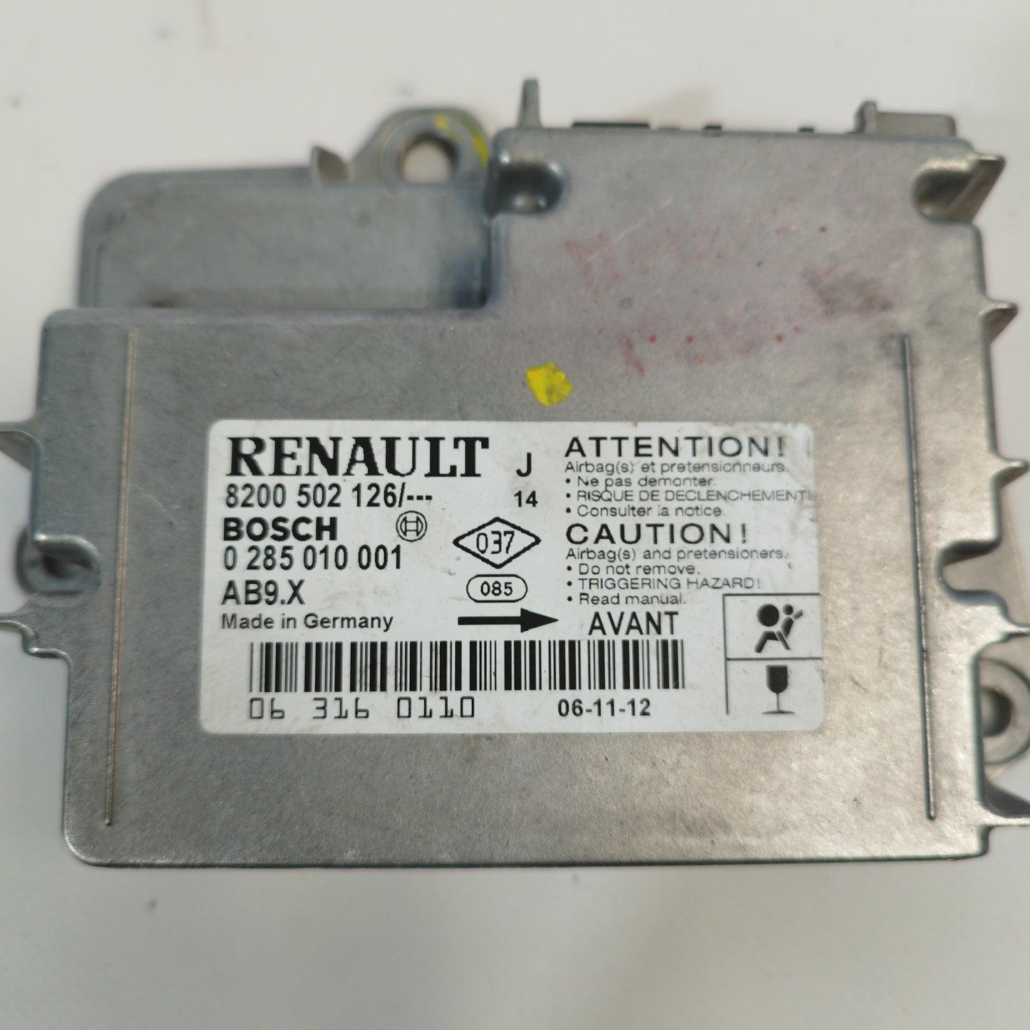 Centralina airbag Renault Modus 2005 codice bosch: 0285010001 ecoAC2452