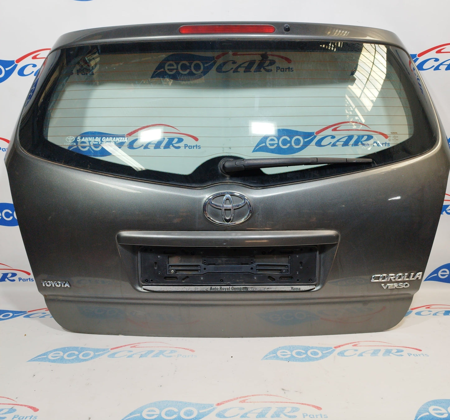 Dunkelgraue Heckklappe Toyota Corolla Verso 2007 ecoAC2482