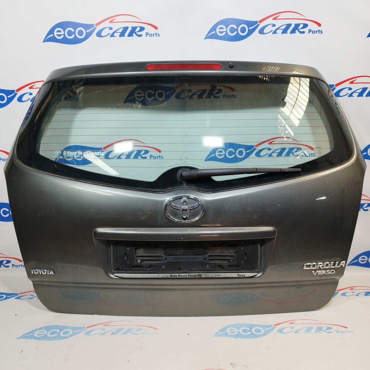 Dunkelgraue Heckklappe Toyota Corolla Verso 2007 ecoAC2482