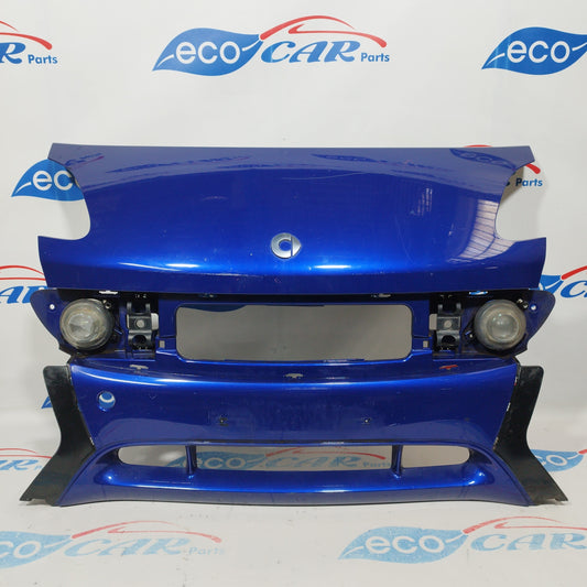 Blue central front bumper Smart Fortwo 450 2000 ecoAC2531