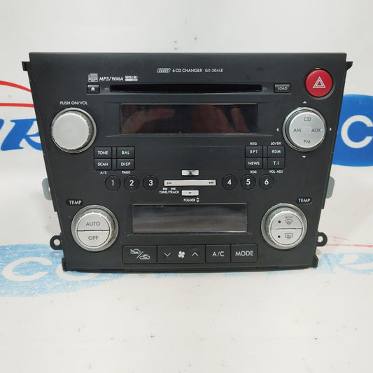 Autoradio mp3 Subaru Outback 2008 codice 86201ag460/y37-1322-72  ecoAC2818