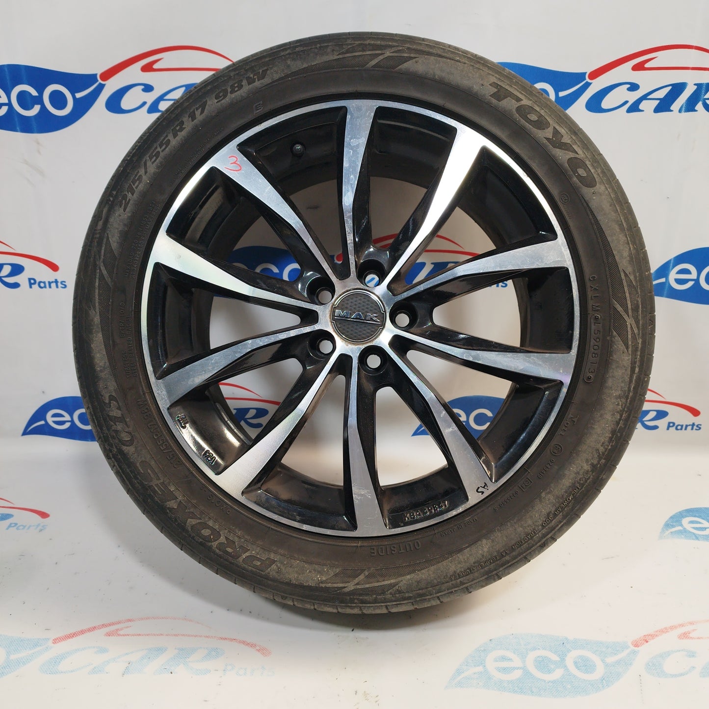 17 inch alloy wheels Subaru Outback 2008 Mak code Kba49847 ecoAC2975